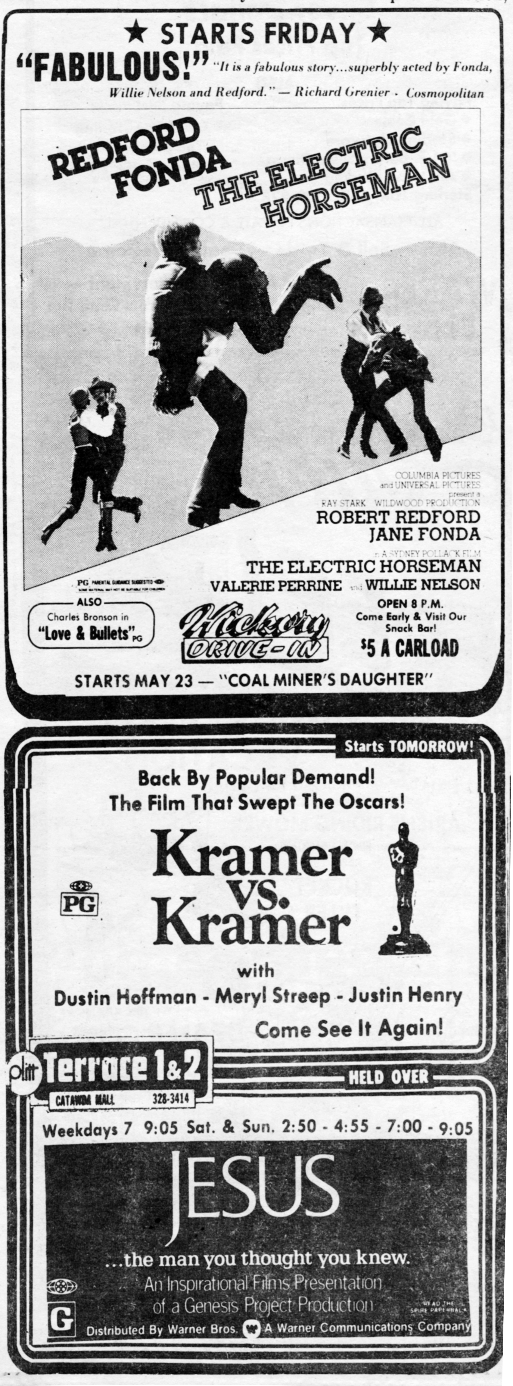 Movie Advertisements published May 8, 1980.