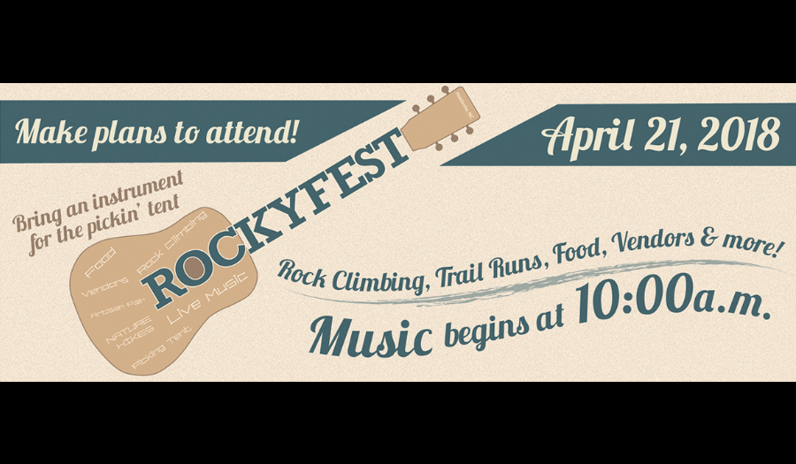 Don’t Miss RockyFest Saturday,  April 21, At Rocky Face Park