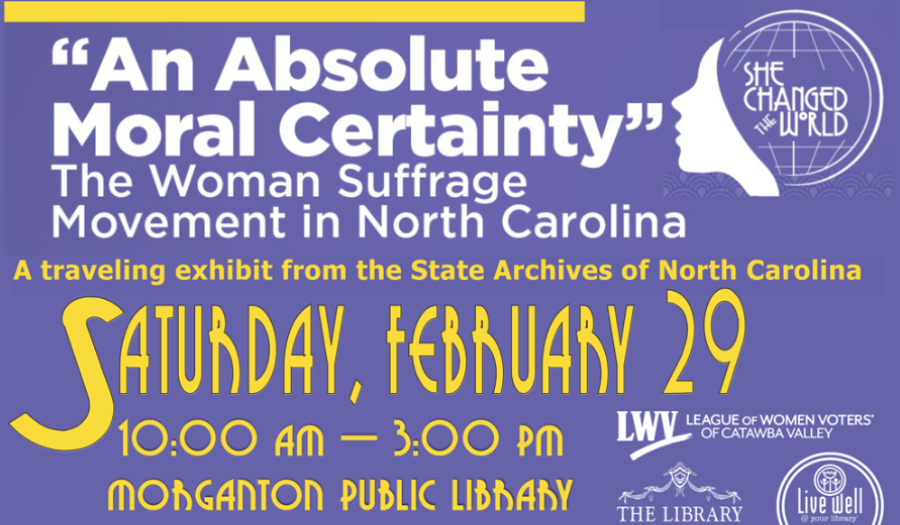 League Of Women Voters Of CV Celebrates 19th Amendment With One Day Exhibit, Feb. 29