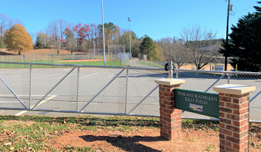 Lilly Family Donates To Support  Recreation Baseball & Softball  In City Of Hickory Parks