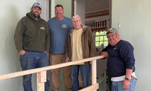 Members Of The Newton Elks Constructed A Ramp To Assist  21 Year Army Veteran