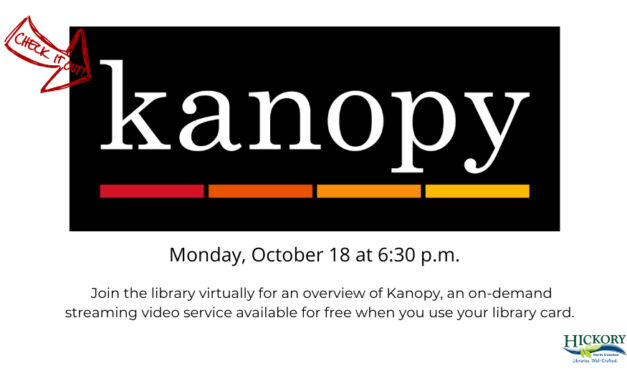 Kanopy, An On-Demand Service Now At Library, Oct. 18