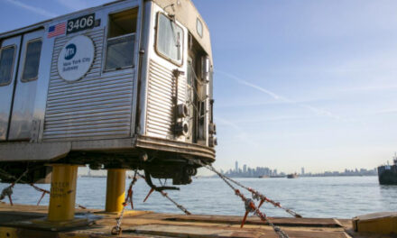 Bon Voyage: Old Subway Cars Float Off Across NY Harbor