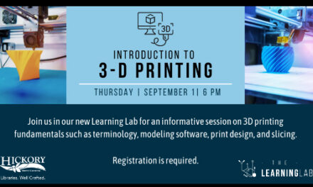 Introduction To 3-D Printing At Beaver Library, Sept. 1st At 6PM