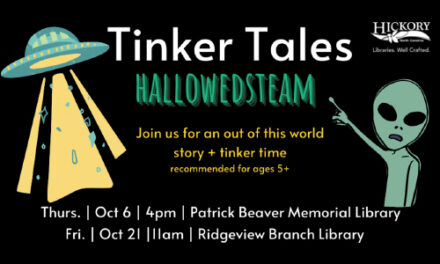 Tinker Tales: HallowedSTEAM At Hickory Libraries, Oct. 6 & 21