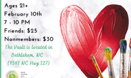 Hiddenite Arts’ Adult Valentine’s Painting Party, February 10