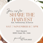 Share The Harvest, A Benefit  Night For People In Crisis, Nov. 11