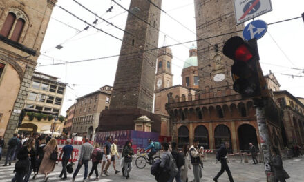 Officials Secure 12th Century  Leaning Tower To Prevent Collapse