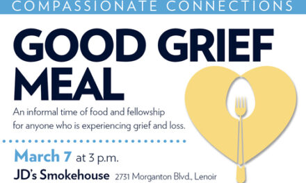 AMOREM’s Good Grief Meal To Be Held March 7 In Lenoir