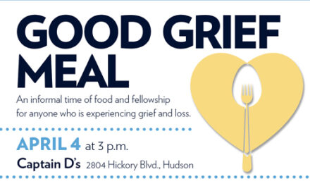 AMOREM Good Grief Meal  To Be Held Thursday, April 4