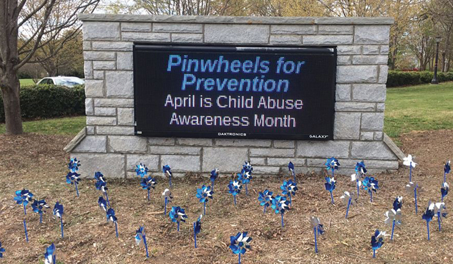 Pinwheels For Prevention, 4/10,  At Zahra Baker Playground