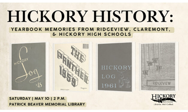 Hickory Public Library To Host Hickory History Program