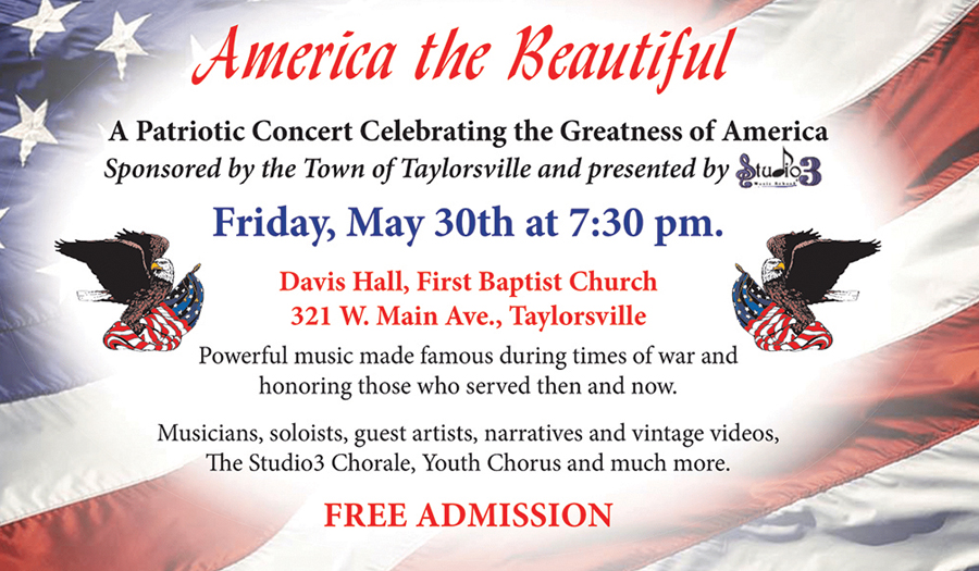 Studio3 America The Beautiful Concert On May 30th