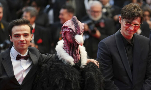 Bird Man On Red Carpet Leaves Cannes Squawking