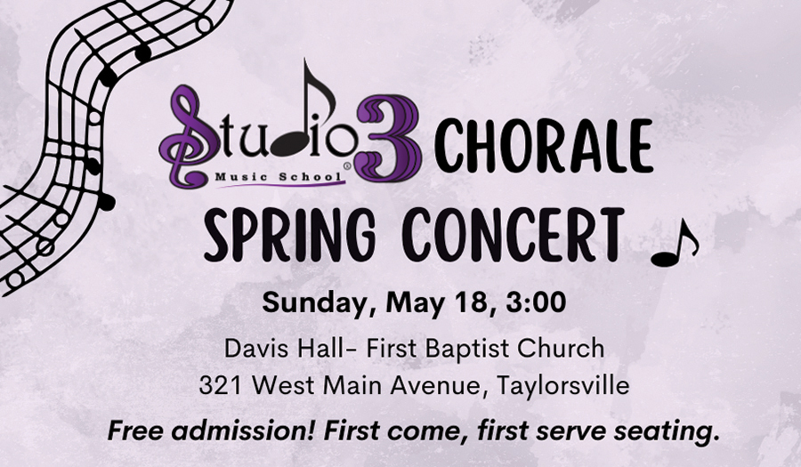 Studio3 Presents Two Big  Community Concerts In May