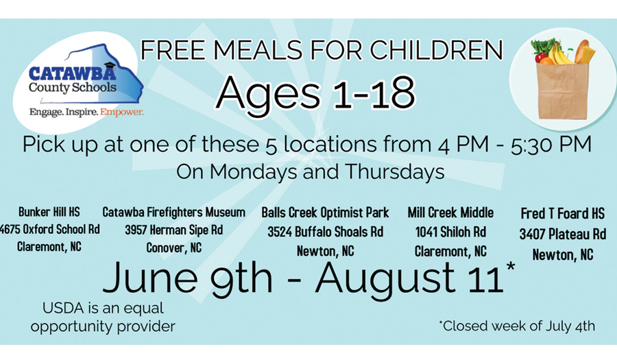 Catawba Co. Schools Provide Free Meals To Children