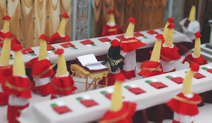 Vegetable Sculpture Contest Features A Papal ‘Cornclave’