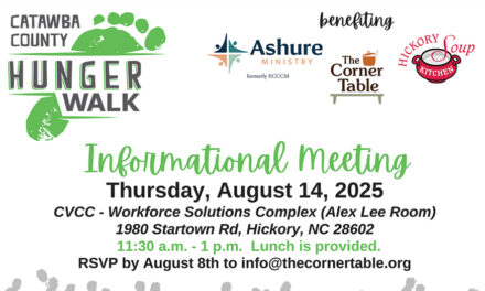 2025 Catawba County Hunger Walk On Sunday, October 5