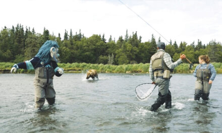 Seattle NHL Team’s Mascot Has A Close Encounter With A Brown Bear In Alaska