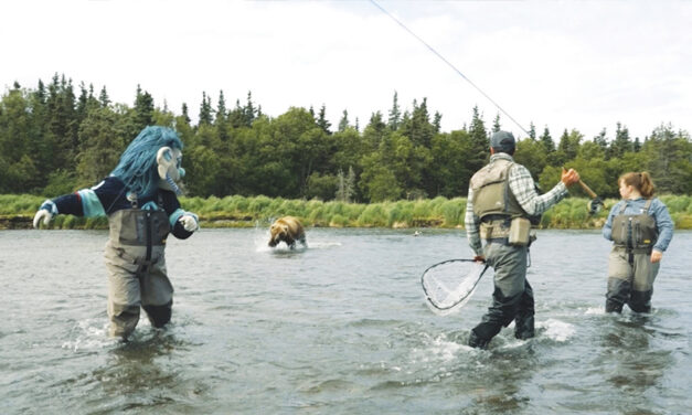 Seattle NHL Team’s Mascot Has A Close Encounter With A Brown Bear In Alaska
