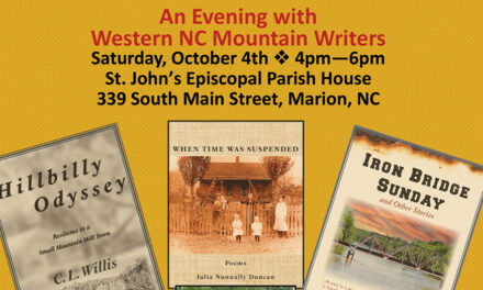 An Evening With Western NC Mountain Writers, October 4