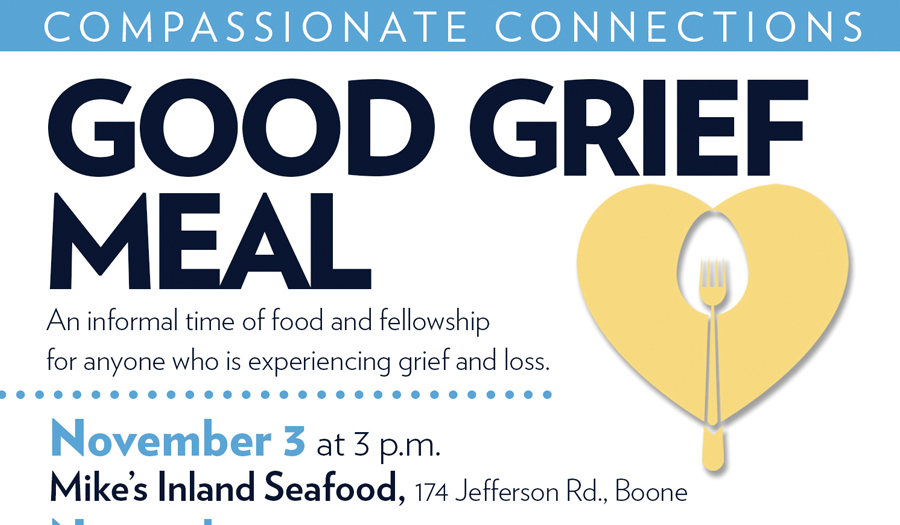AMOREM Good Grief Meals To Be Held November 3, 6 & 7