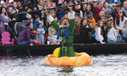 Giant, Floating Pumpkin Races Draw Large Crowds In Oregon