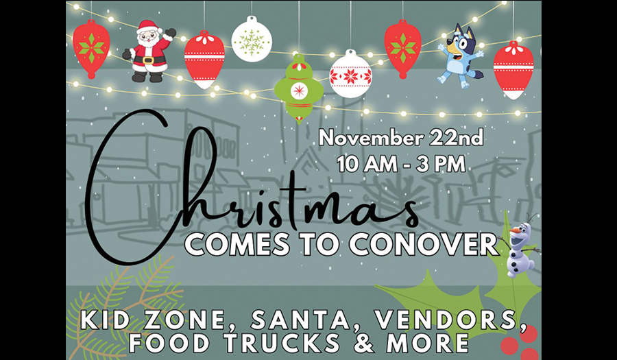Christmas Comes To Conover, Saturday, November 22