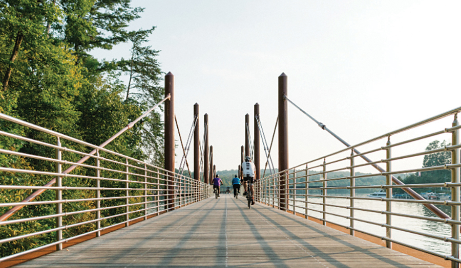 Hickory’s Riverwalk Overwater Bridge Is Now Open