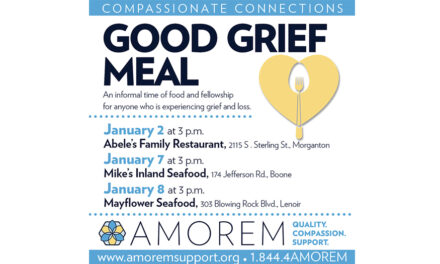 AMOREM’s Good Grief Meals To Be Held In January