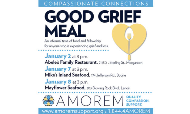 AMOREM’s Good Grief Meals To Be Held In January