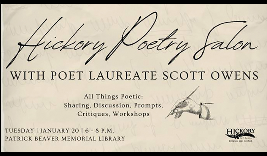 Hickory Public Library To Host Hickory Poetry Salon With Poet Laureate Scott Owens