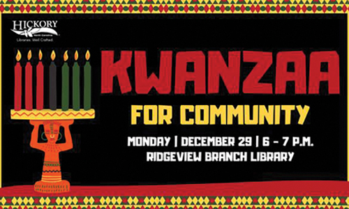 Hickory Library To Host Kwanzaa For Community Event On 12/29