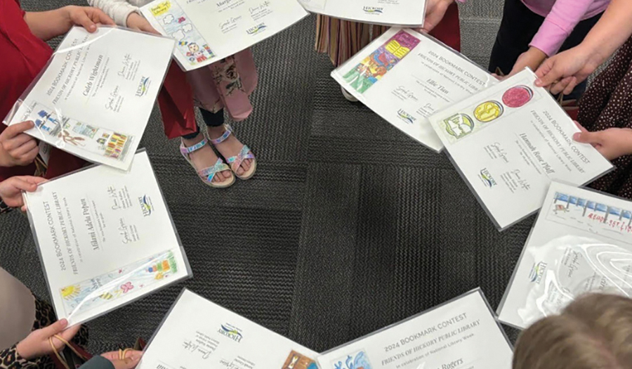Friends Of Hickory Public  Library’s Bookmark Contest
