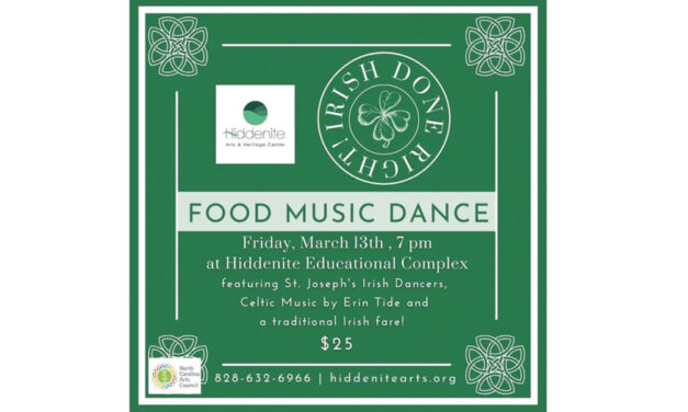 Irish Done Right At Hiddenite Center, Friday, March 13