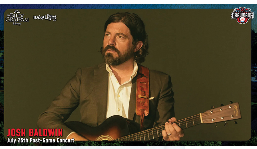 Josh Baldwin To Perform Post Crawdads Game Concert On July 25