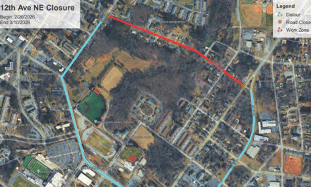 12th Avenue NE, Hickory  Closure For Utility Work