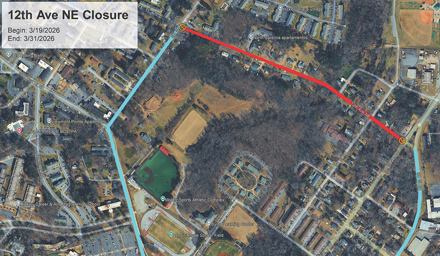 12th Avenue NE, Hickory Street Closure For Utility Work