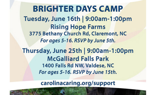 Carolina Caring Brighter Days Camps Help Children Express Grief In Healthy Ways