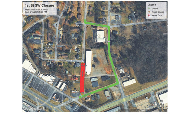City Of Hickory Announces First Street SW Closure