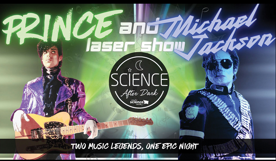 CSC’s Science After Dark Presents Prince &  Michael Jackson Laser Show On August 1