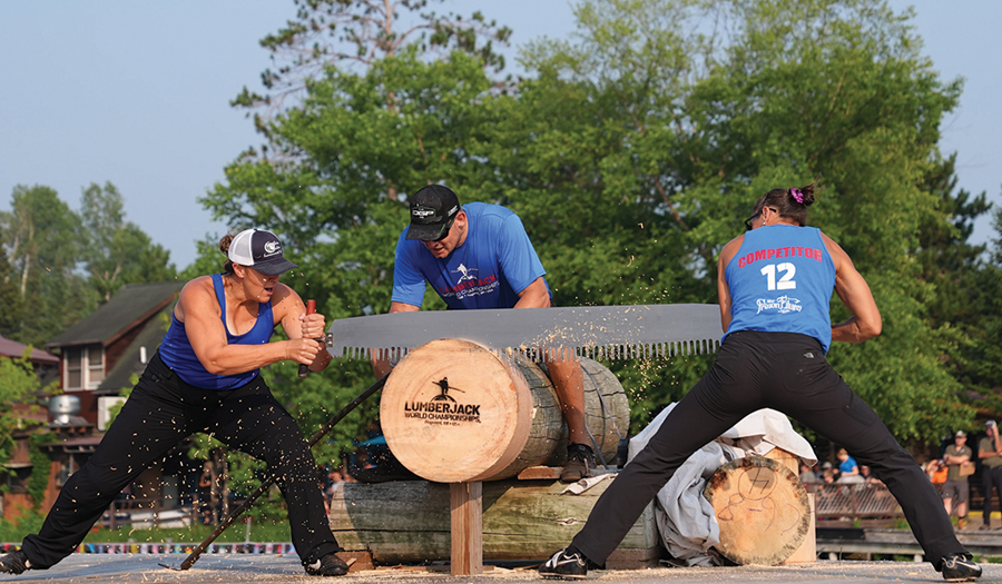 Three Women’s Records Set At  Lumberjack Competition