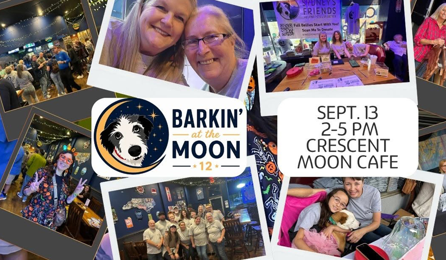 Barkin’ At The Moon Fundraiser, Sept. 13, At Crescent Moon