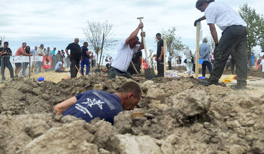 Gravediggers Race The  Clock In Hungary