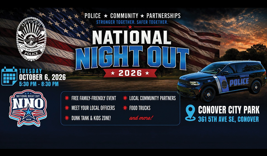 Conover’s National Night Out At City Park, 10/6