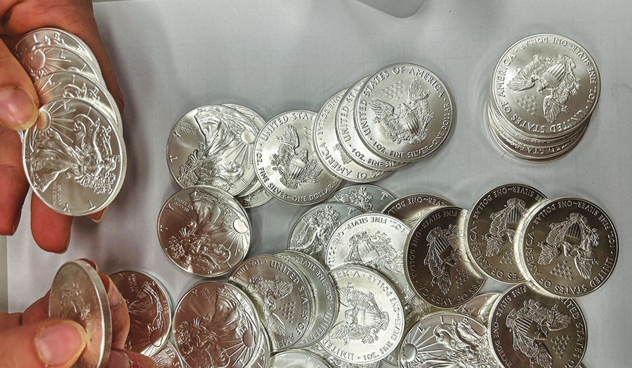 A Tip About A Swerving Van Leads Police To 66,000 US  Silver Coins In A Fraud Case